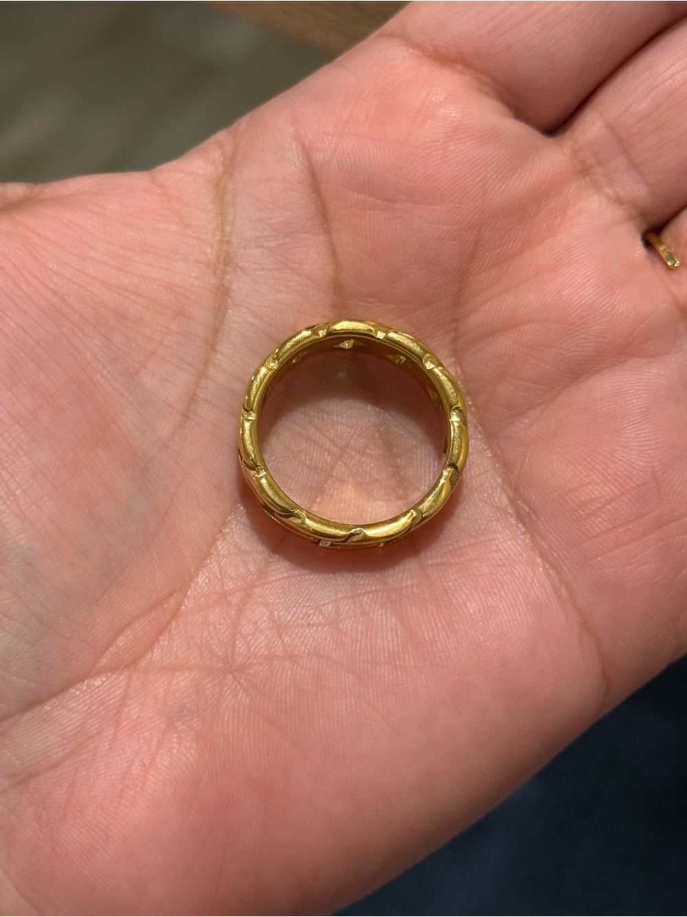 Men’s stainless steel ring size 12
